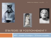Le positionnement - Cours de Strate...